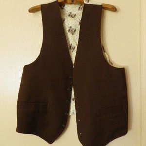 Reversable Man's suit vest Large